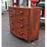 Early Vict Bow Front Chest Drawers SOLD